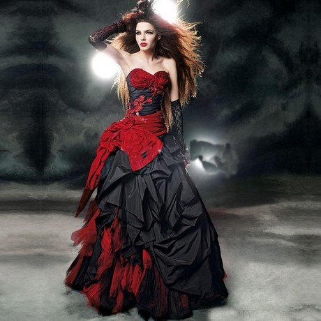 vestito-da-sposa-rosso-e-nero-40_11 Vestito da sposa rosso e nero